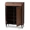 Baxton Studio Cormier Walnut finished 2-Door Wood Entryway Shoe Storage Cabinet 153-9159 - alternate 2